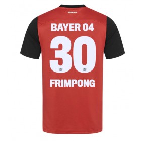 Pánské fotbalový oblečení Bayer Leverkusen Jeremie Frimpong #30 Domácí košile 2024-25 Krátkým Rukávem